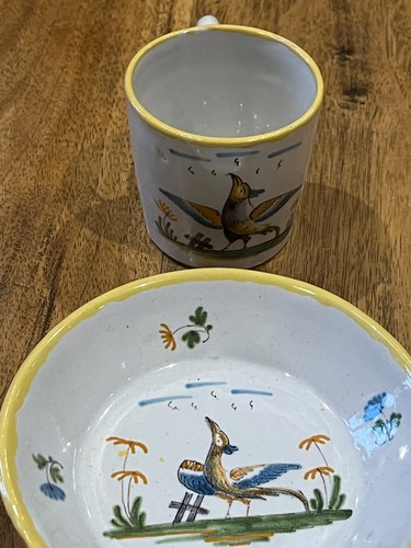 Tasse anciennes faïence de - en,