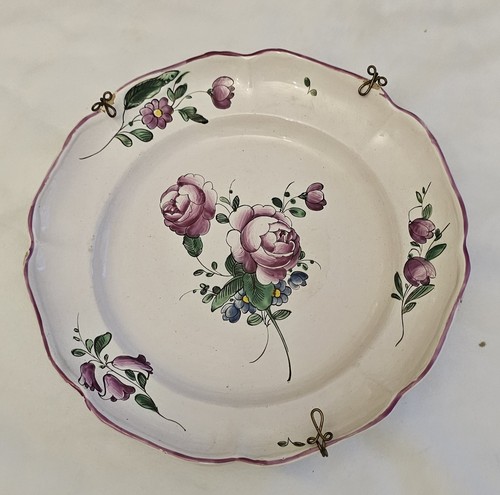 Moustiers assiette faïence - assiette,