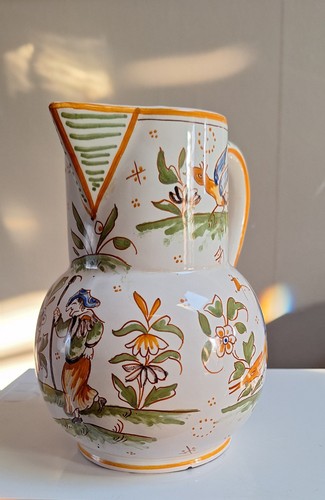 Pichet faience decor - ,