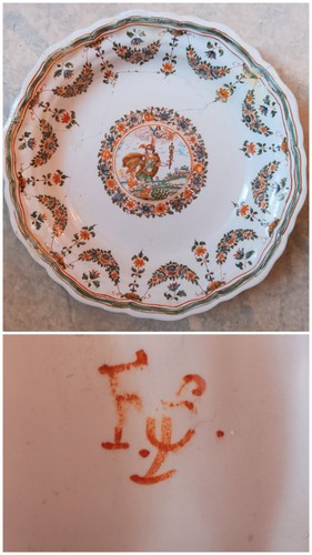 Assiette faïence moustiers - assiette,