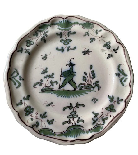 Moustiers faïence assiette - faïence,