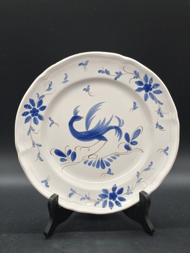 Assiette faïence peint main