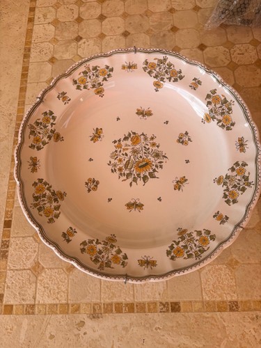 Grand plat faïence - plat,