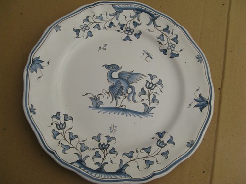 Assiette plate faïence de - assiette,